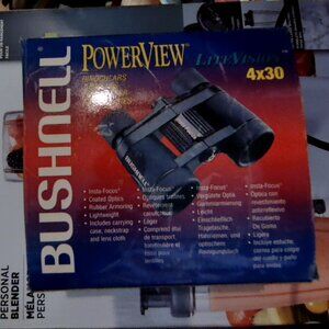Bushnell PowerView LiteVision Binoculars - 4x30 Insta-Focus *New-Never Used*